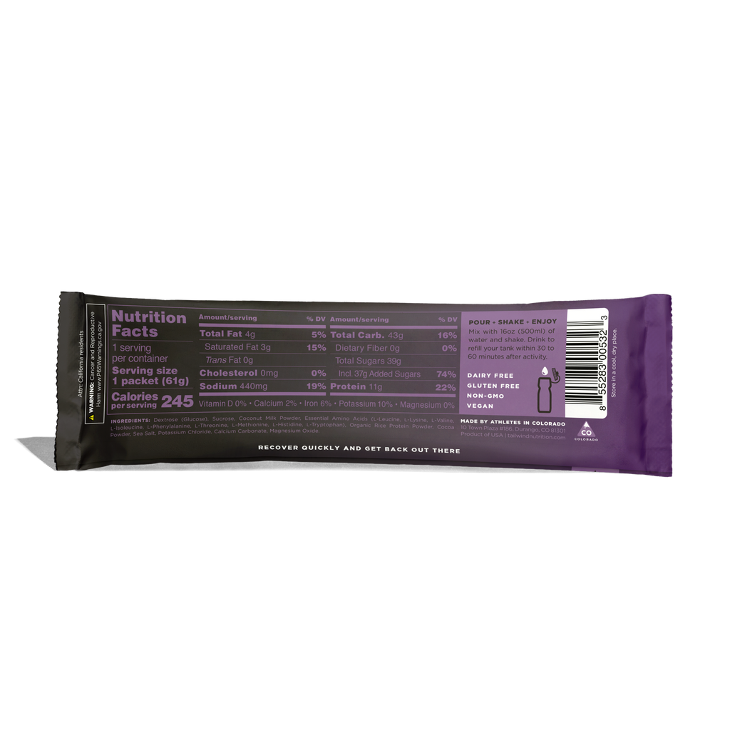 Tailwind Nutrition - Chocolate Recovery Mix - Single-Serving Stick Pac â Tailwind Nutrition
